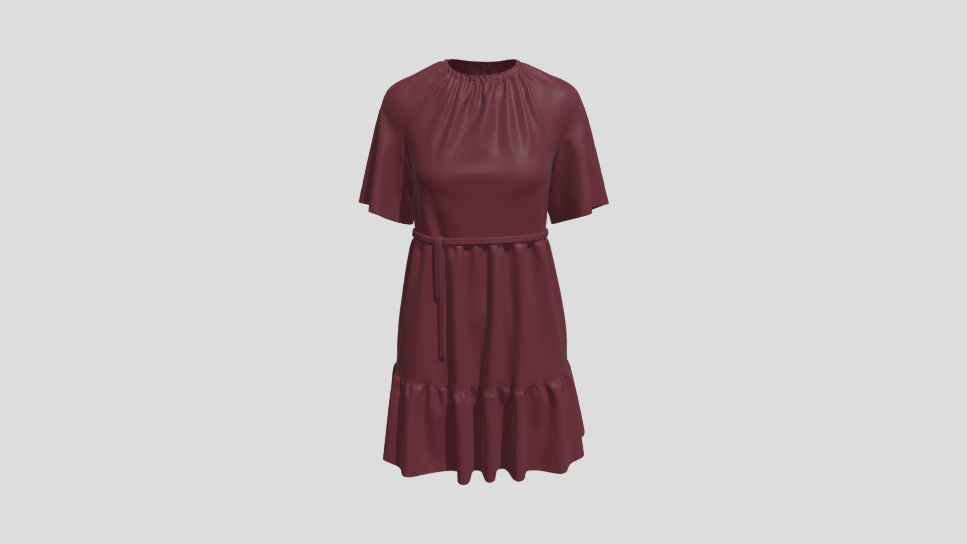 princess polly baby blue dress Draped burgundy hooded dress – Teresa Helbig main image 1