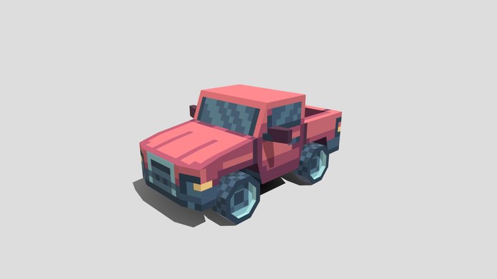 Low poly truck 3D Model