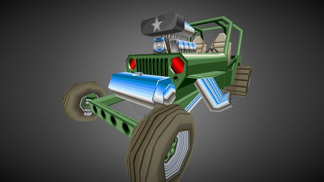 Custom '42 Jeep CJ-2A 3D Model