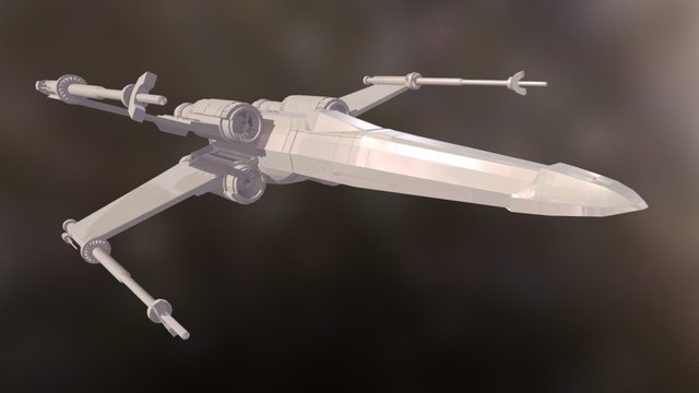 X- Wing 3D Model