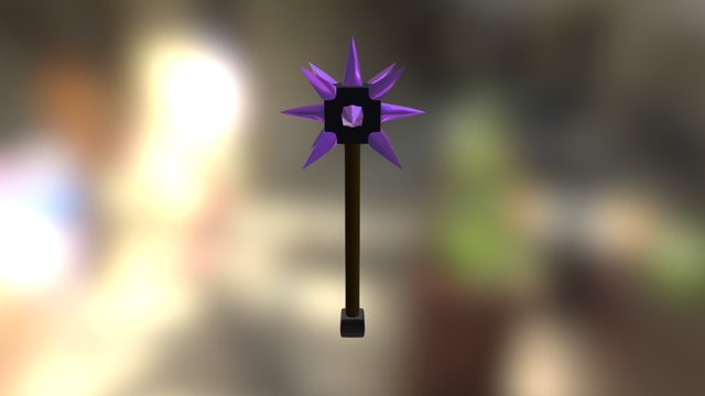 Cool crystalline mace fing 3D Model