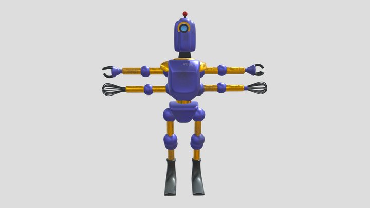 Roger the Robot 3D Model