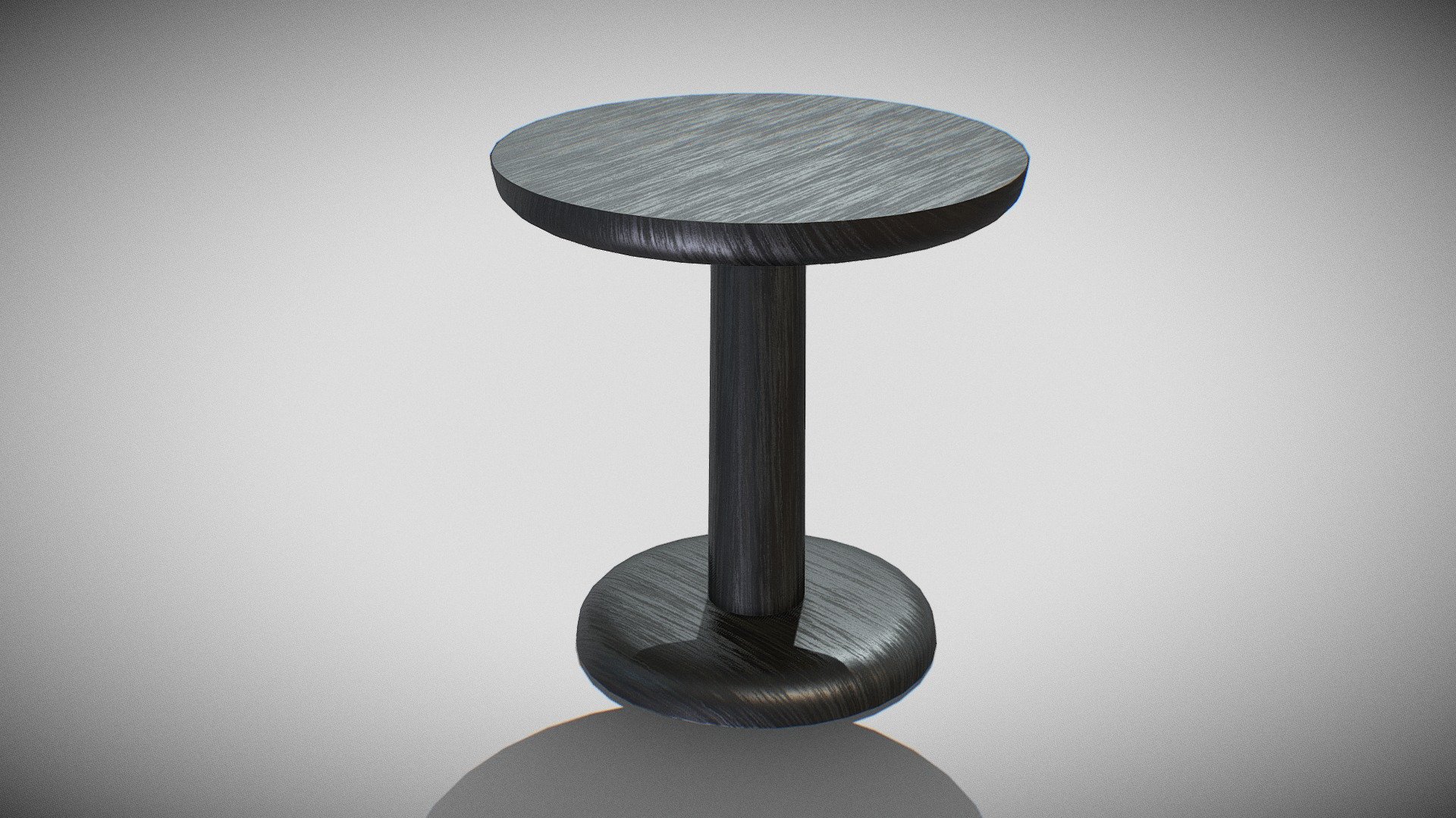 PON-Table Model-1280 Black ash wood