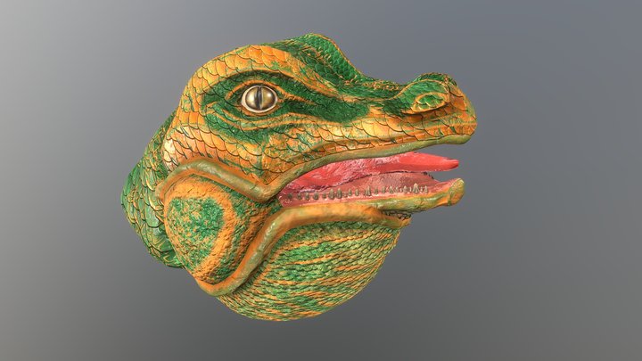 Lizard Head 3D Model