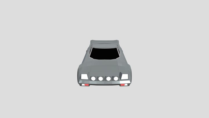 Lancia Stratos (Low Poly) 3D Model