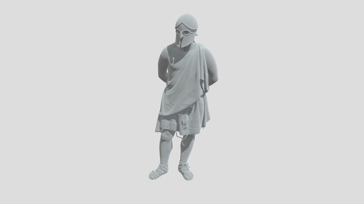 Hoplita desarmado Josechu 3D Model