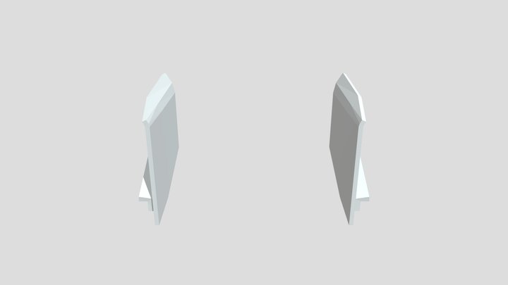 Plow Wing Left and Right for Flanger. 3D Model