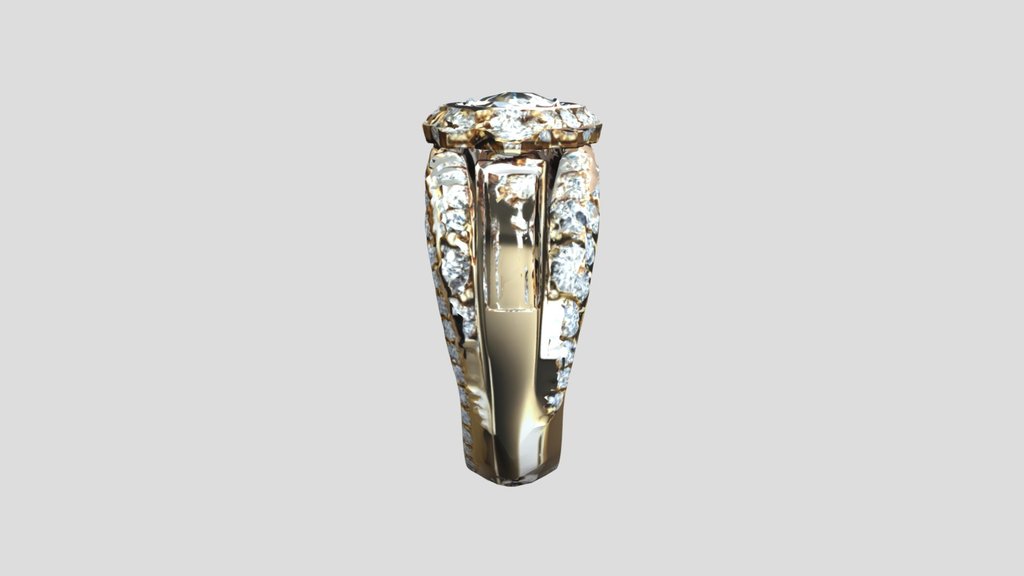 Gem Encrusted Ring — 3D Model | Game Ready | PBR