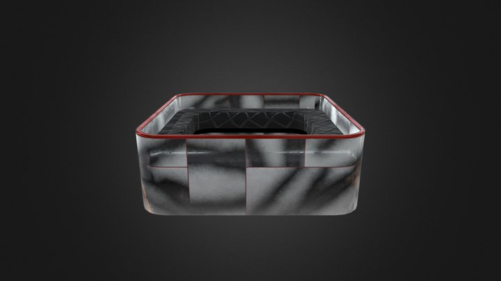 Enclosed Marble Couch / Sofa / Hot tub 3D Model