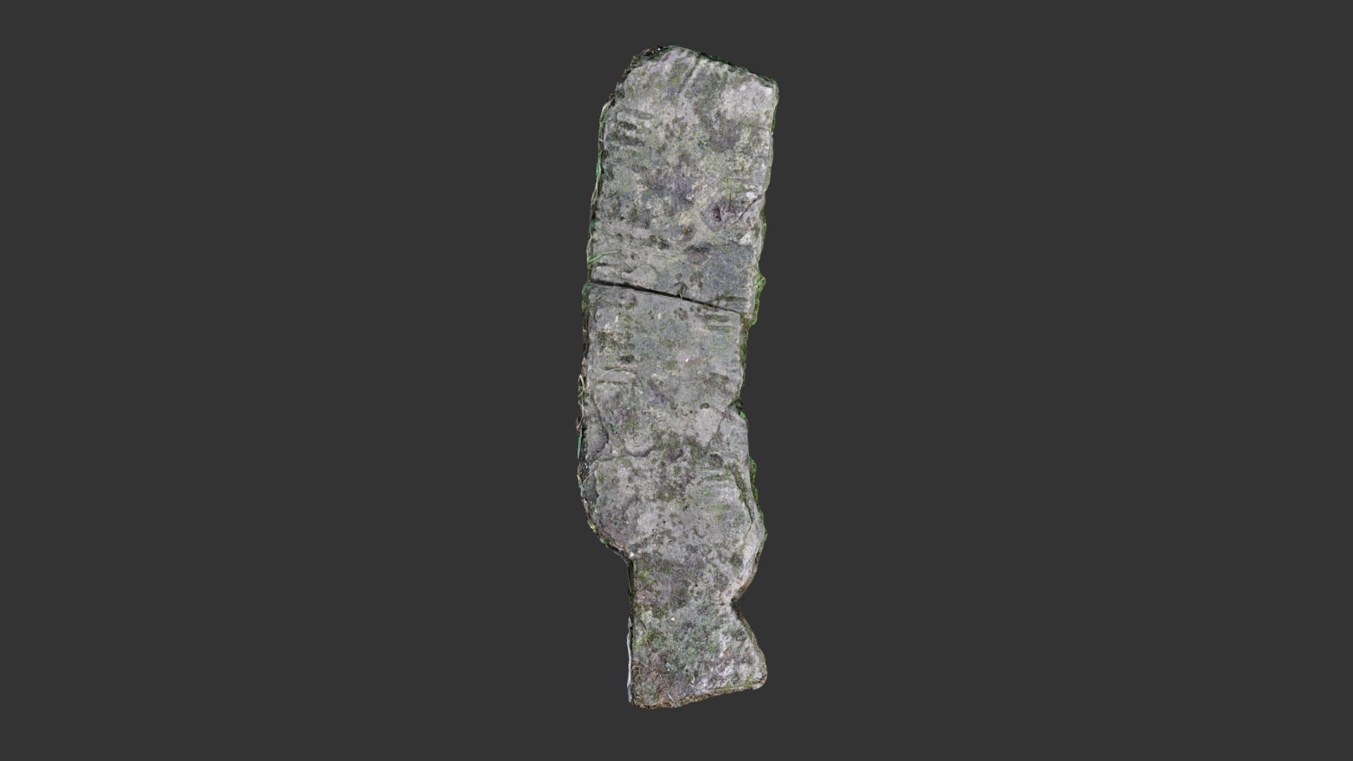 Island ogham stone (textured)