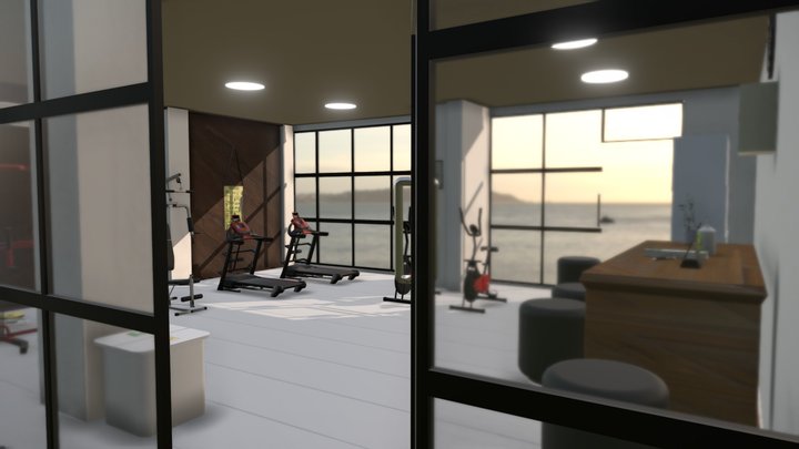 Desain Gym 3D 3D Model