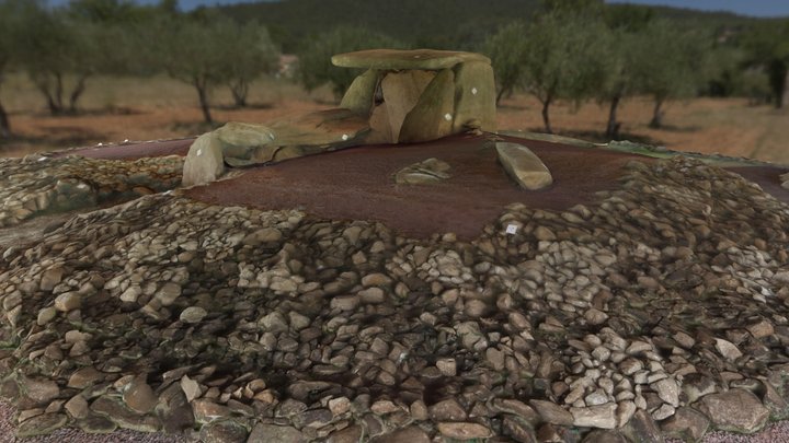 Textured 3D Model: Dombate (Tumulus) 3D Model