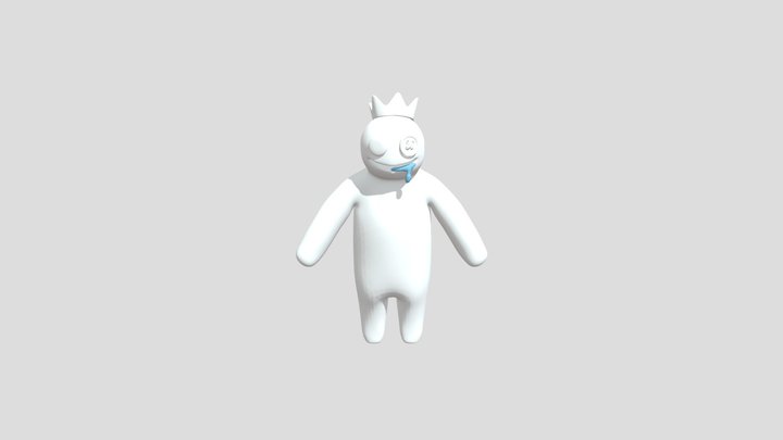 Blue-from-rainbow-friends-rigged 3D Model