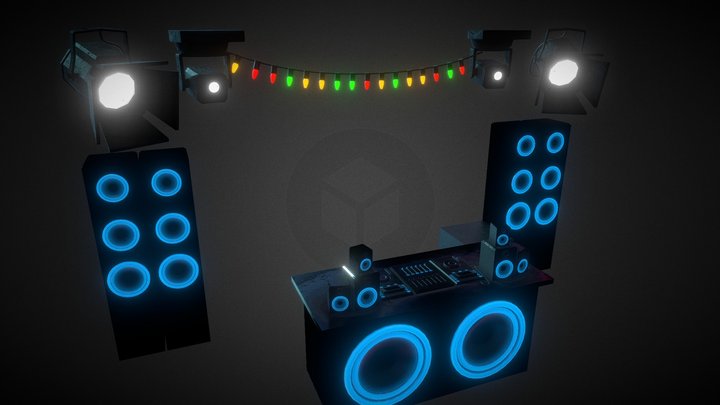 Sound system 3D Model