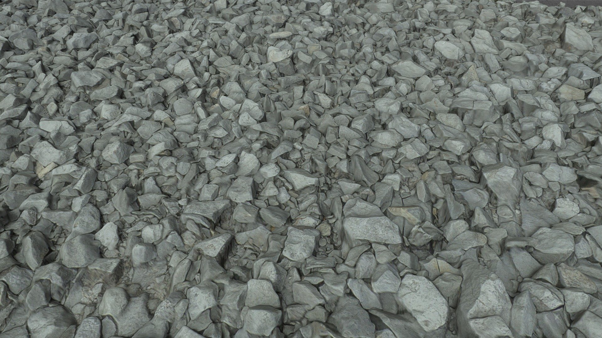Ballast gravel_Detail Buy Royalty Free 3D model by yelizegi