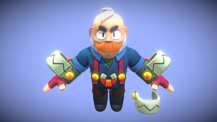 Sam t-pose Brawl Stars 3D Model