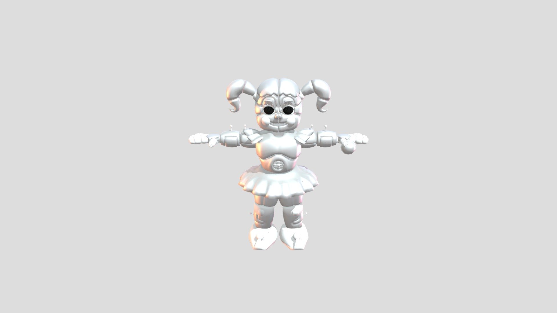 Circus Baby 3d Model By Kira22star C3c7f3d Sketchfab