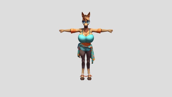 ai 3d furry model 3D Model