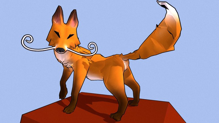 Fox Companion 3D Model