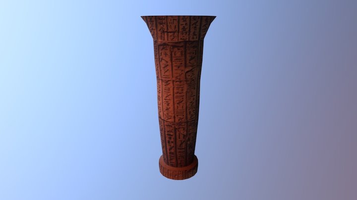 Egipcian Pillar 3D Model