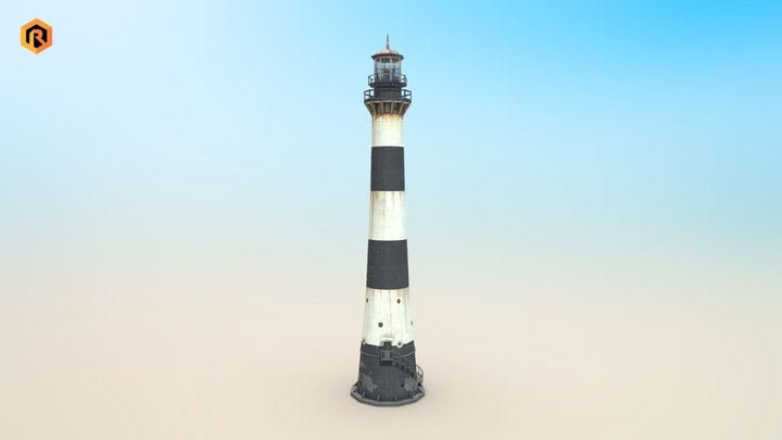 Port Canaveral Lighthouse 3D Model