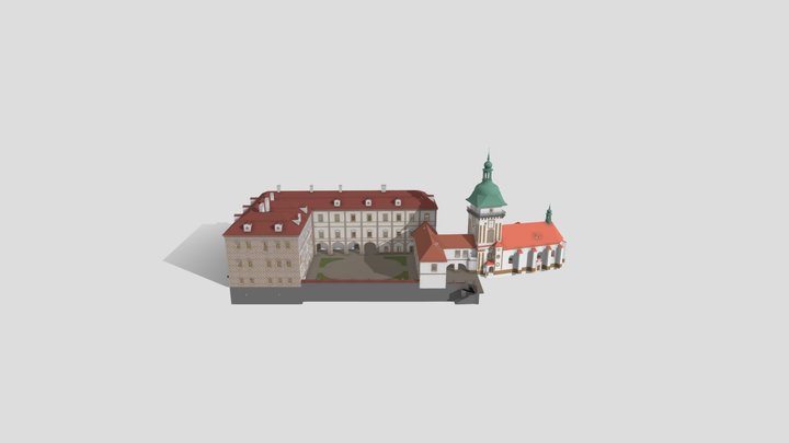 Zámek Benátky nad Jizerou 3D Model