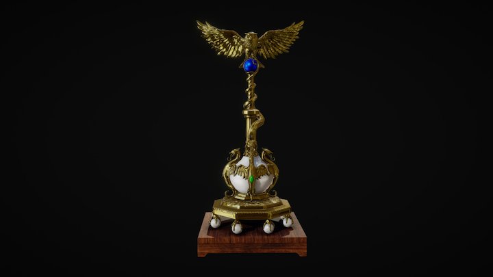 Great Hall Podium 3D Model