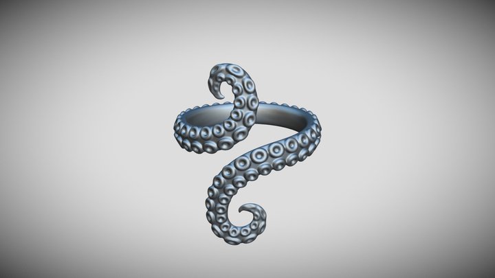 Tentacle Ring 02 3D Model