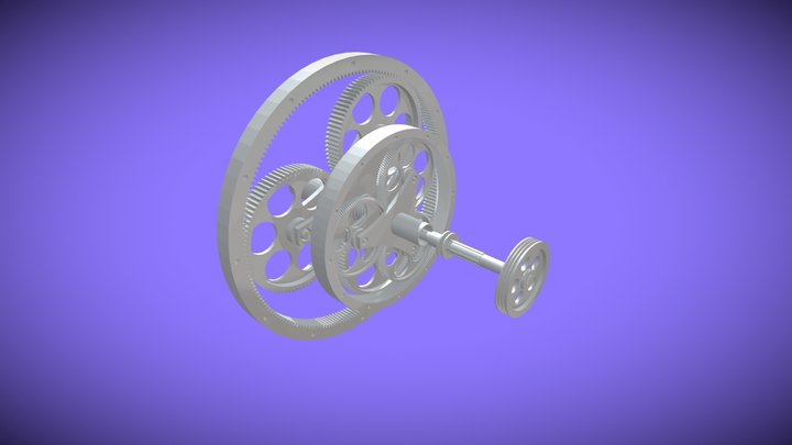 Epicicloidal animated 3D Model