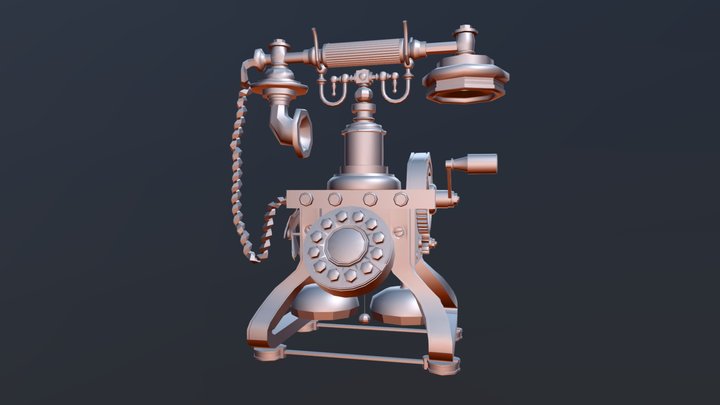 Vintage telephone 3D Model
