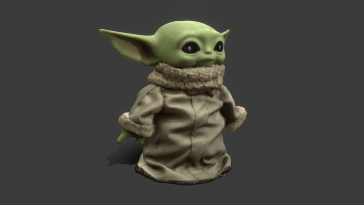 Grogu fotogrametría 3D Model