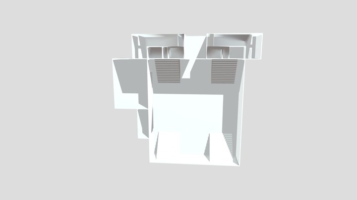 High School Gymnasium (Dynamo Mesh) 3D Model