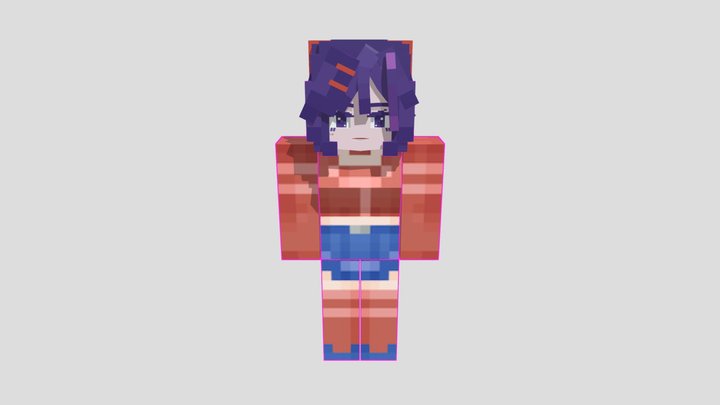 Mita Minecraft ( without bones) fun model 3D Model