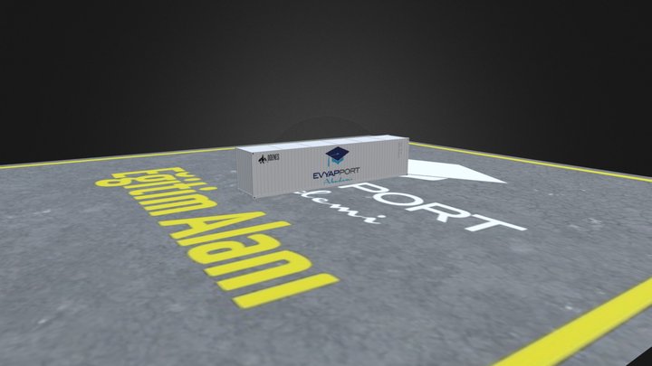 ISO Container 40 3D Model