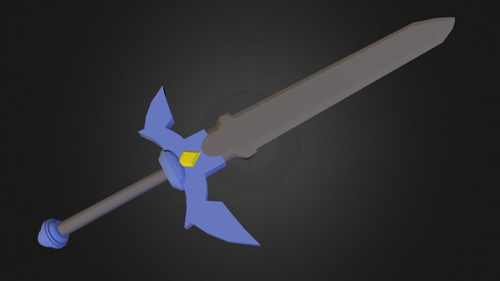 Master Sword (Legend of Zelda, Low Poly) 3D Model