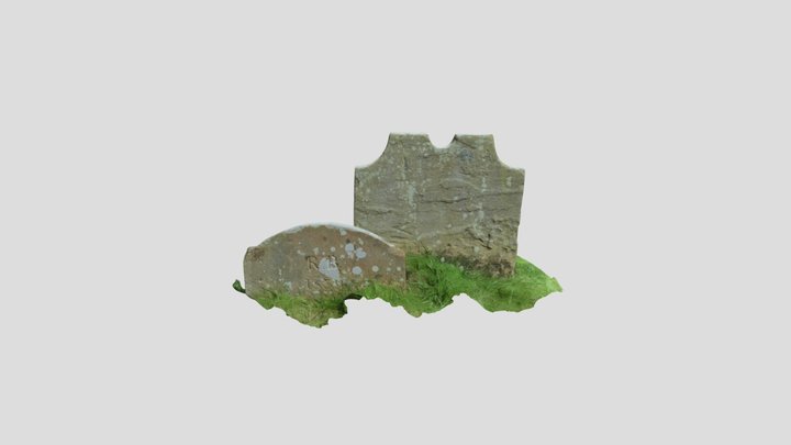 Headstones, St John the Evangelist, Buttercrambe 3D Model