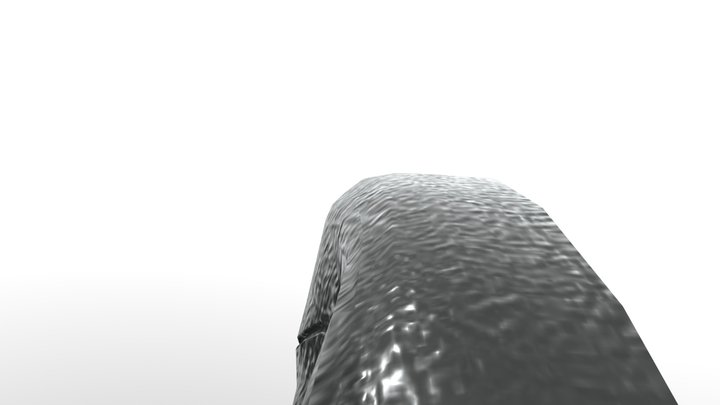 Back Button round 3D Model