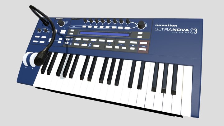 Novation Ultranova Synth Keyboard 3D Model