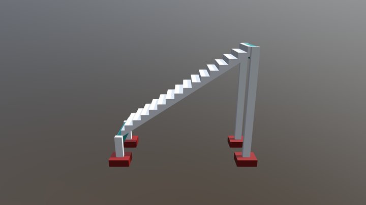 Escada Exemplo 1 3D Model