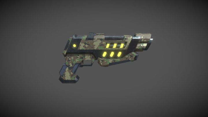 Sci-fi Gun 3D Model