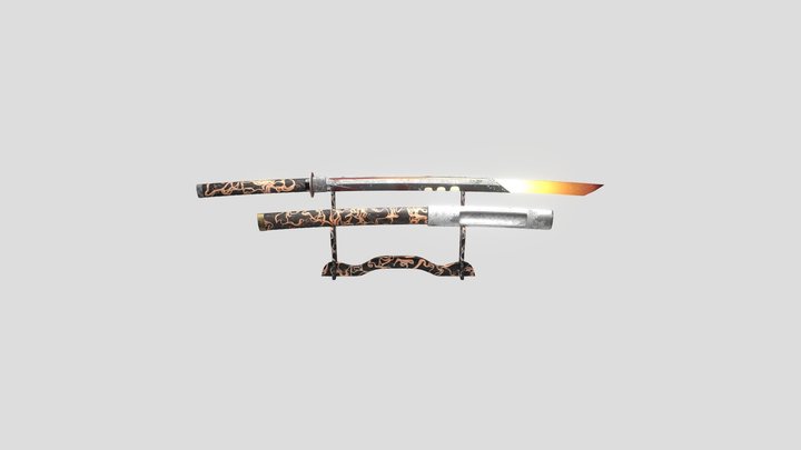 Katana en fusion 3D Model