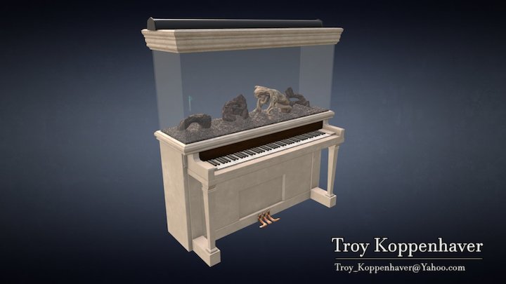 Aquarium Piano 3D Model