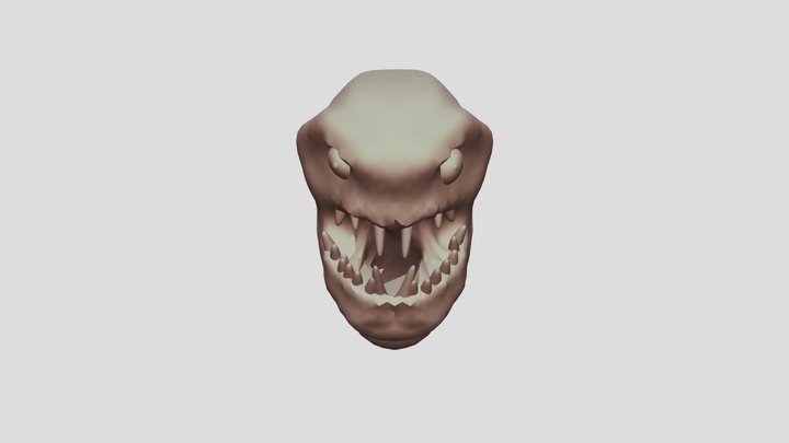 Alien creature stl model for prisma 3d 3D Model