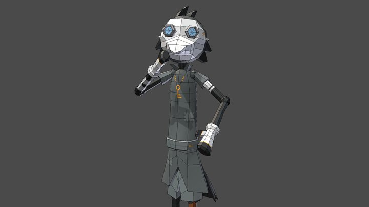 Lowpoly Character 3D Model