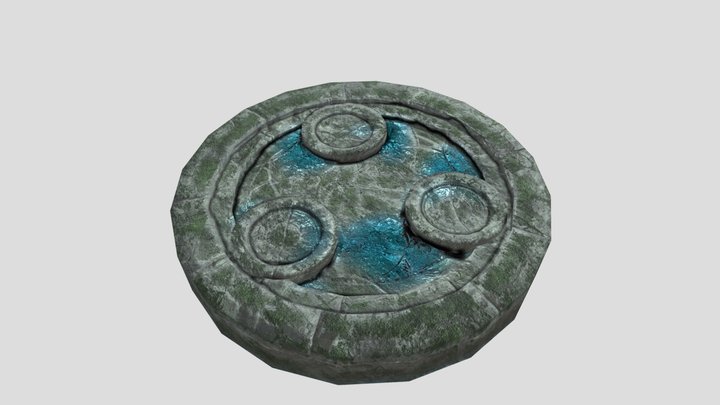 Stone pedestal 3D Model