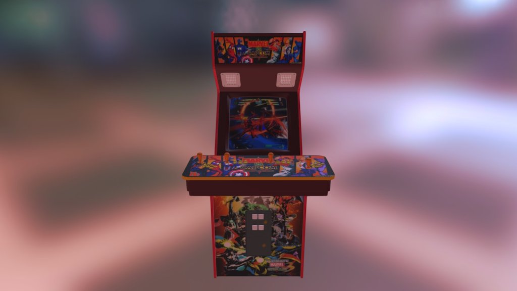 Arcade Machine Marvel vs 3D model by ArturoCarloz21 [c3de727