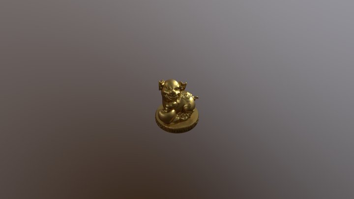 Pig New Year 3D Model