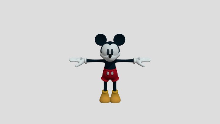 PC - Epic Mickey Rebrushed - Mickey Mouse New 3D Model