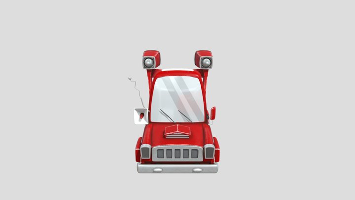 High Power Turbo 4x4 Truck 3D Model