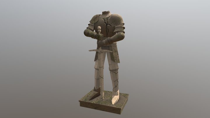 Stone Knight 3D Model